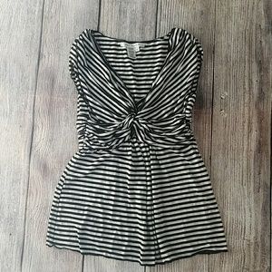 Max Studio Striped Top L